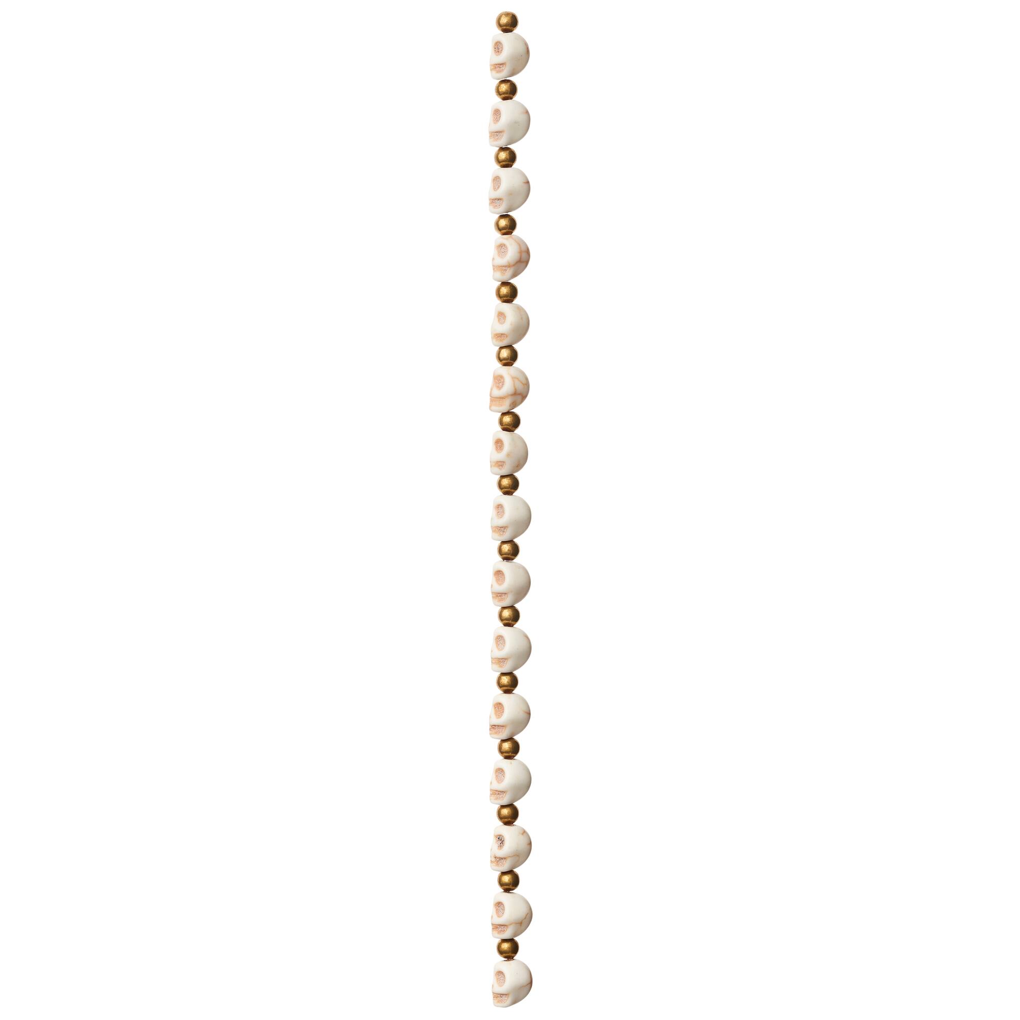 Skull Howlite Beads by Bead Landing®, 8mm
